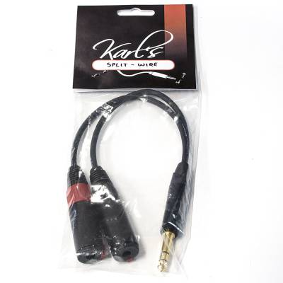 Karl's Split Wire Stereo Klinke auf 2 x Mono Kupplung Effektzubehör von Karl's